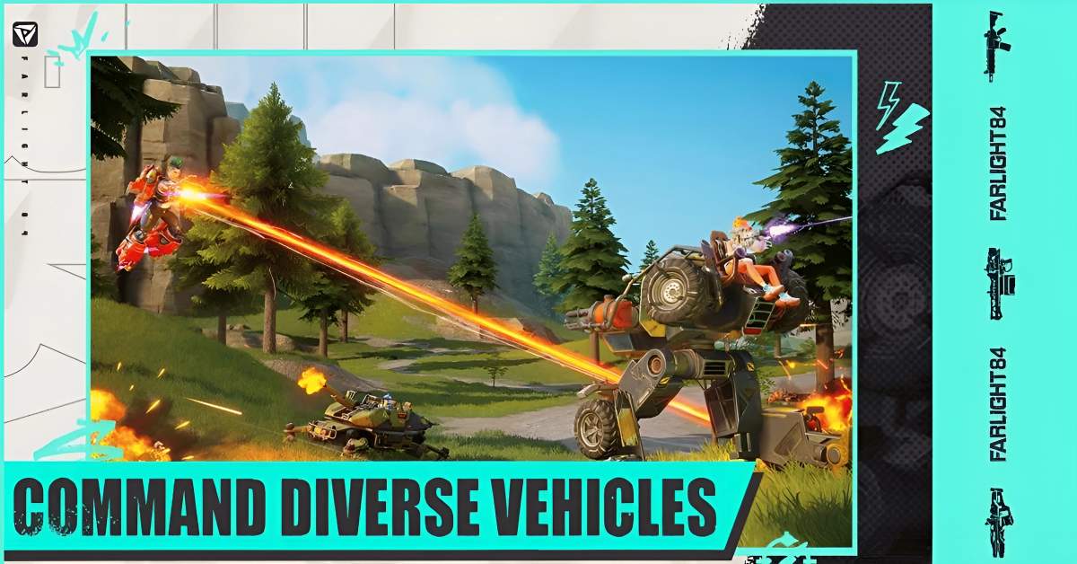 Farlight 84 Apk Diverse armed vehicles Features
